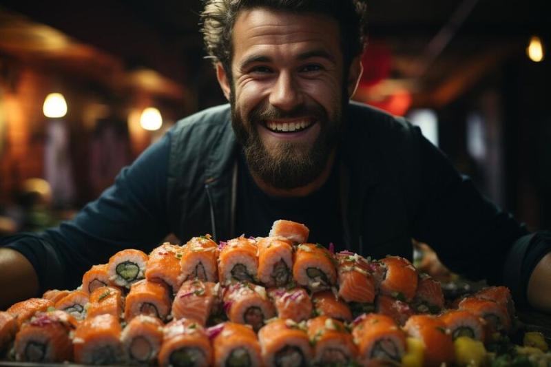 Любителя халявных суши поймали бойцы ГБР в Новосибирске