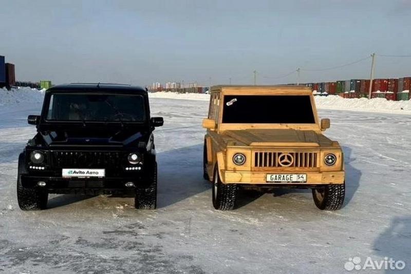 Деревянный Mercedes-Benz продают за 10 миллионов рублей в Новосибирске