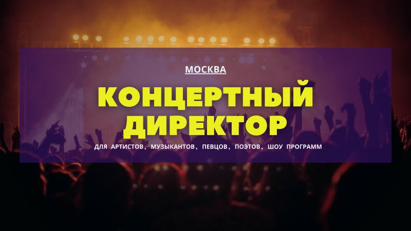 Концертный Директор в тарифе Lait для Артистов, Музыкантов, Певцов, Поэтов, Танцоров и Шоу программ.